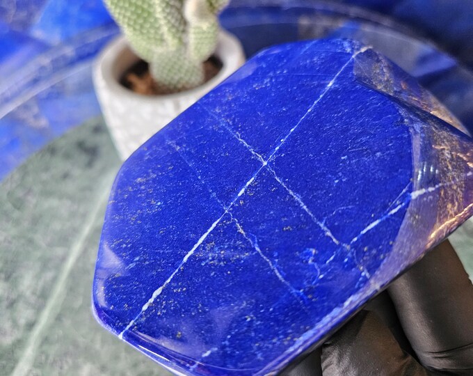 Free Form A++ Lapis Lazuli, Boho, Grounding, Polished stone, natural lapis, Healing Crystal, Protection, Stability, stone, polished slab