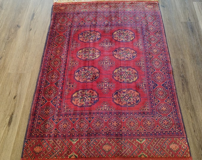 3x5 Authentic Afghan / Persian Rugs, new home gift, wedding decor, neutral oriental rug, carpet bag purse, medallion era rug, turkish kilim