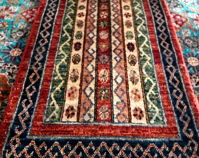 2x3 Small rug Afghan Handmade Rug, turkish home office, kitchen rug, scandinavian decor, carpet stores, nomadic rug, surya rugs, entryway