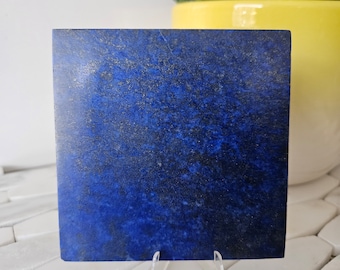 10 x 10 Cm Lapis Lazuli Stone Tile | intuition, amplification, Polished stone, Crystal Decor, Birthstone, Lapis Worry Stones
