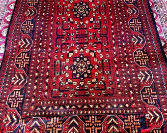 Small Afghan rug, 3x5 rug, turkish towel, faded rug, bathroom rug, housewarming gift, bed plans, hand made, colorful rug, hooked rugs large