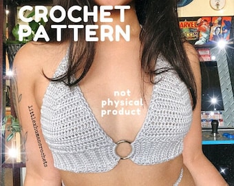 CROCHET PATTERN - Ophelia O-Ring Bra Top