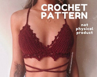 CROCHET PATTERN - Dew Drop Bra Top