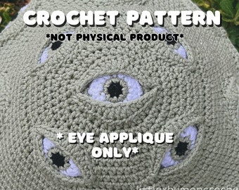 CROCHET PATTERN - Homunculeye Applique