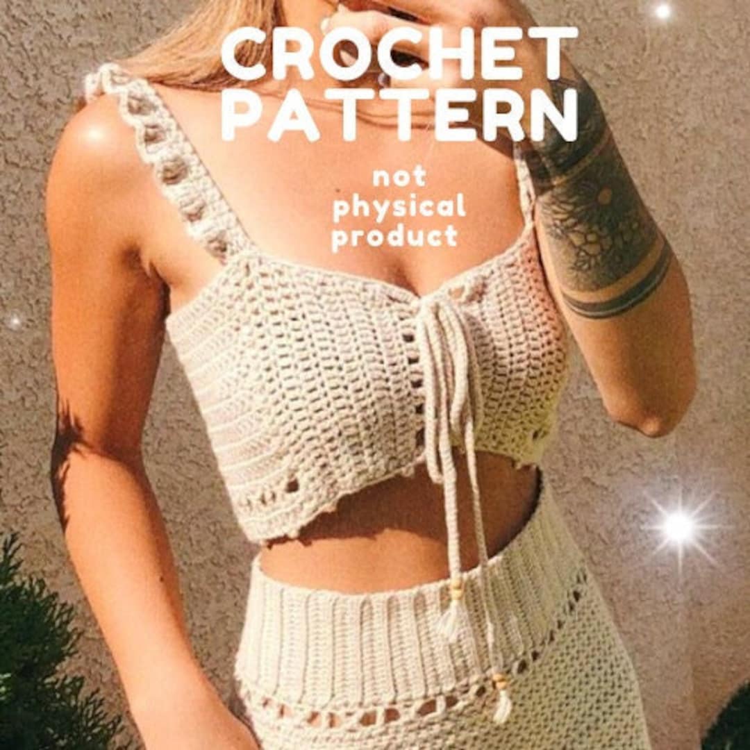 CROCHET PATTERN - Florence Ruffle Strap Top - Etsy CROCHET PATTERN - Florence Ruffle Strap Top - Etsy