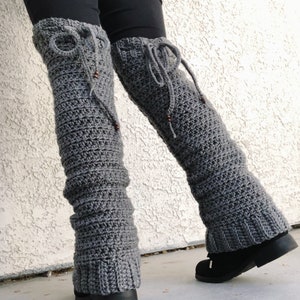 CROCHET PATTERN Knee High Cable Legwarmers image 5