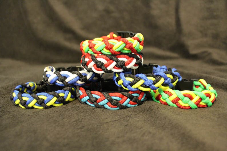 Celtic Bar Knot Custom Paracord Bracelet Etsy