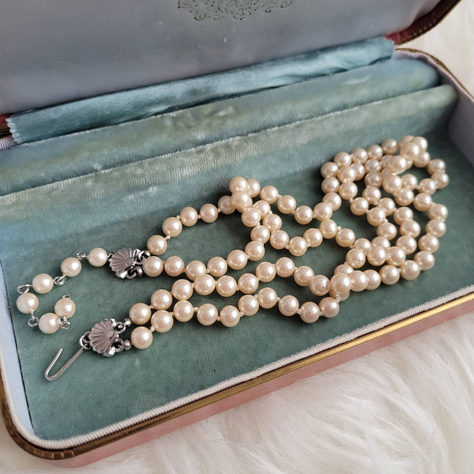Vintage Richelieu double strands simulated pearl necklace. Marked. Gift  idea | eBay