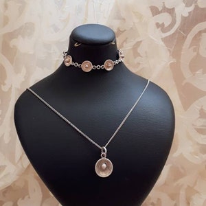 Vintage 950 sterling silver set of Mexican Sombrero hat pendant necklace and bracelet.  Gift idea. Signed