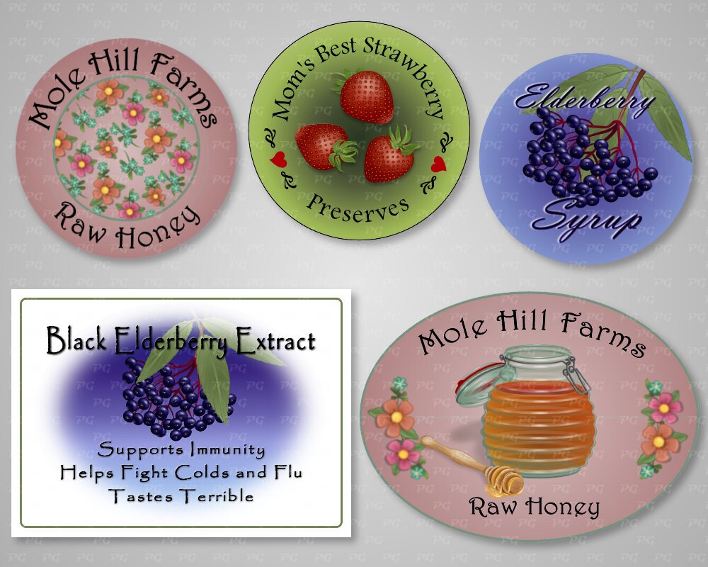 Custom Printable Home Canning Label in High Res PNG File Etsy