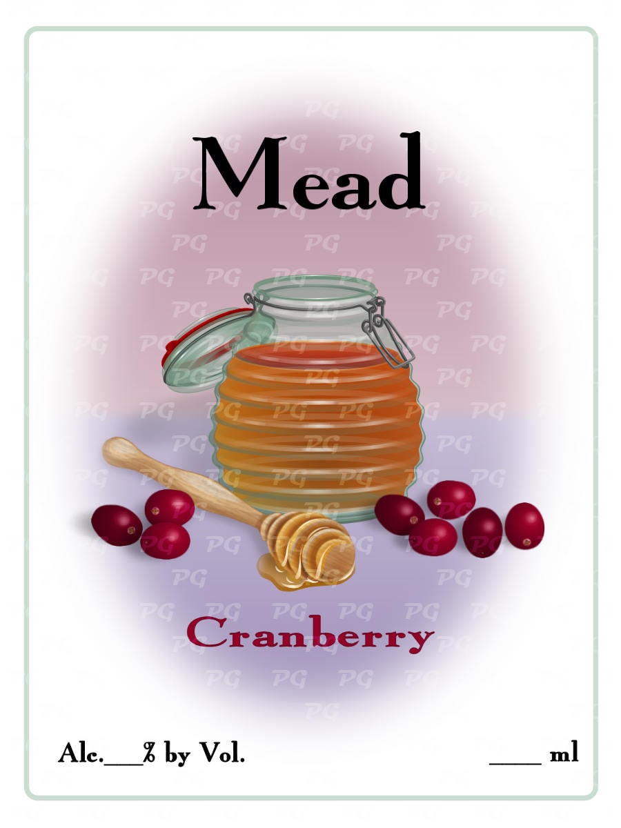 PreDesigned Printable Homebrew Mead Label in PNG format Etsy