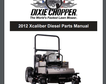 Dixie Chopper 2012 Xcaliber XCD3666, XCD3674 Manual de piezas diésel 39 PÁGINAS