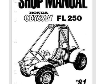 1981 Honda Odyssey FL250 Service Shop Manual 118 pages