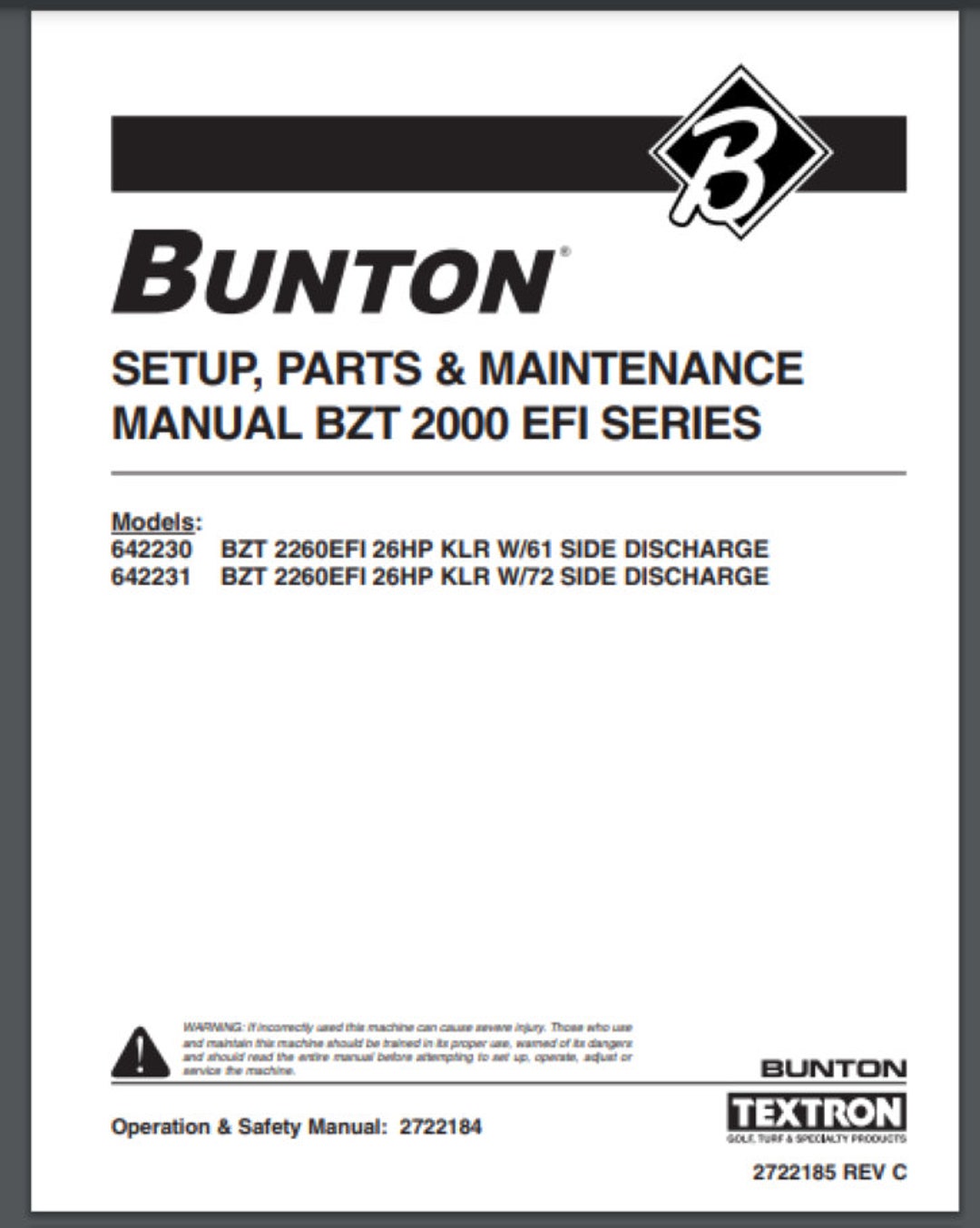 Bunton textron outlet