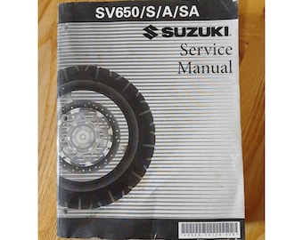 GENUINE SUZUKI 99500-36124-03E SV650/S/A/SA Service Manual 2003