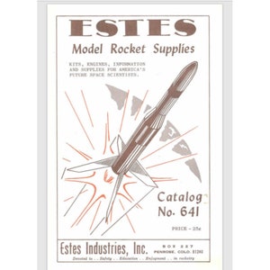 Estes Rocket Catalog NO. 641 Model Rocketry 1964 Comb bound gloss covers