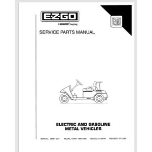 1994 1995 EZGO E Z GO 電動＆ガスゴルフカートサービス、部品マニュアル 218 ページ