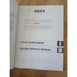 Yamaha XJ 750 Rh Service Manual Oem LIT-11616-XJ-70 Motorcycle Repair Genuine