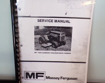 Massey Ferguson Mf1655 Mf1855 Tractor Operators Manual Etsy
