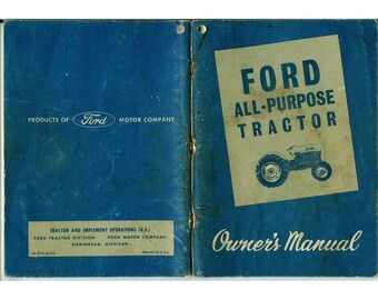 Ford 2000 4000 Traktor Bedienungsanleitung
