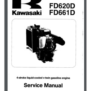 Kawasaki FD620D , FD661D Engine Service Repair Manual Supplement 166 pages