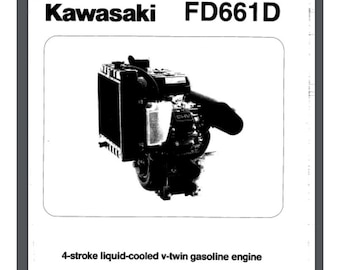 Kawasaki FD620D , FD661D Engine Service Repair Manual Supplement 166 pages