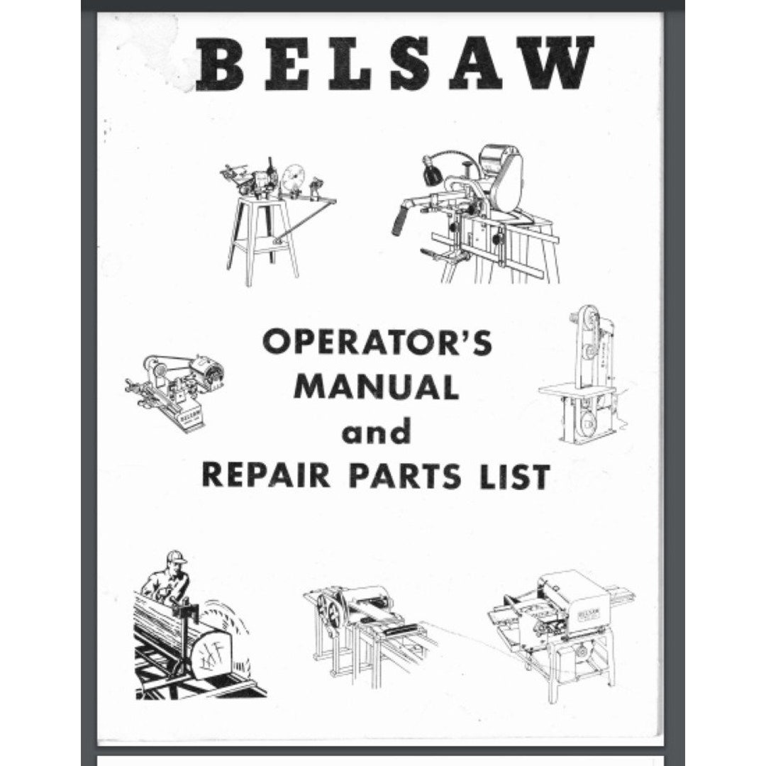 Foley Belsaw Model 1055 Sharp-all Operator Parts Manual 10552, 10553 ...