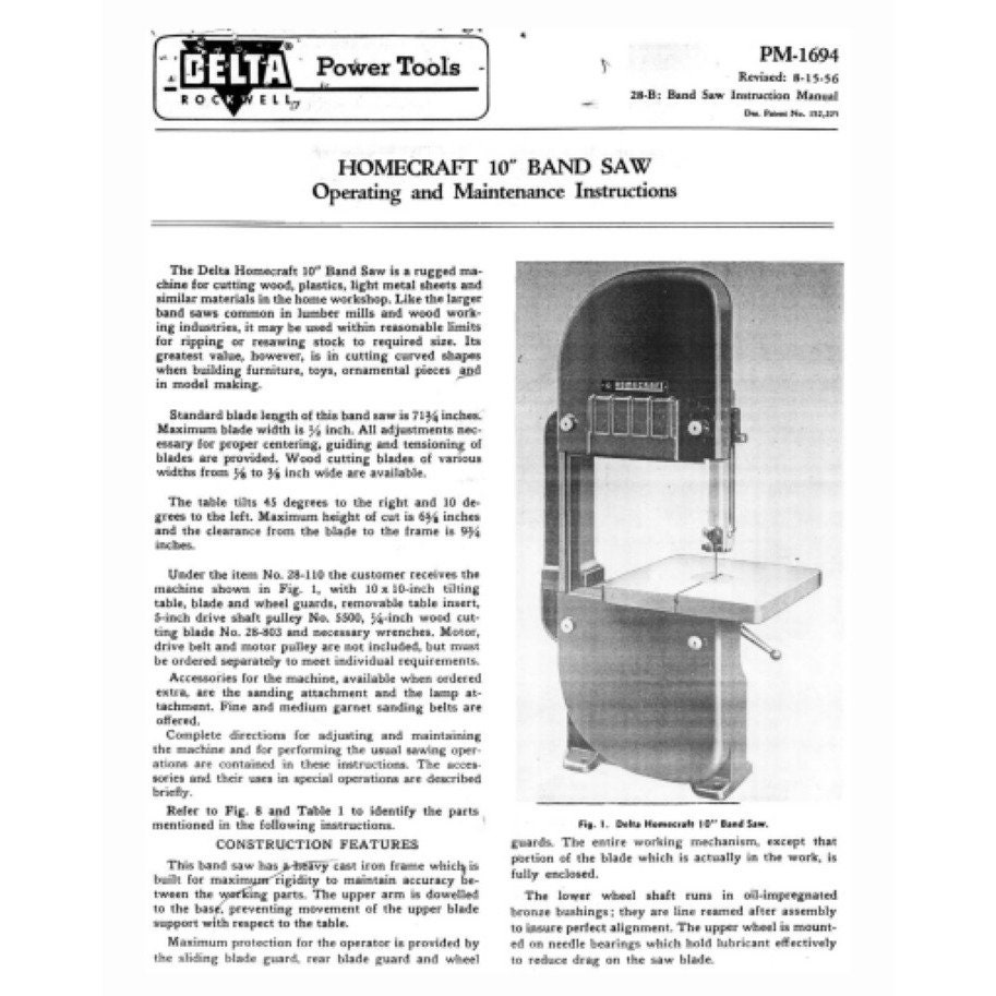 Delta 10 2024 band saw