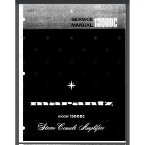 以下が含まれることがあります： マランツ 1300DC ステレオコンソールアンプの白黒サービスマニュアルです。