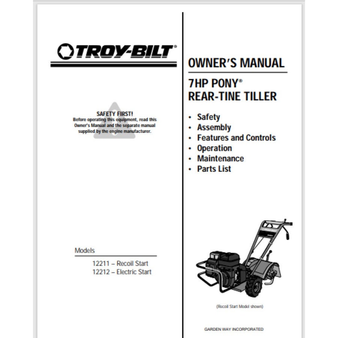 Troy Bilt Service Manual Pdfnull