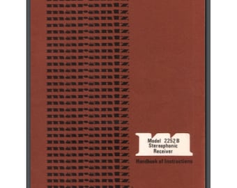 Marantz Model 2252B Stereophonic Receiver Owner Manual 26 pages comb bound
