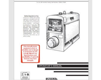 LINCOLN CLASSIC 1 Owner manual 1997 welder