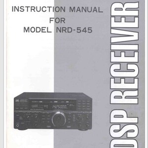 Manuel d'instructions JRC NRD-545 - Protecteurs brillants, couvertures papier cartonné, reliure peigne