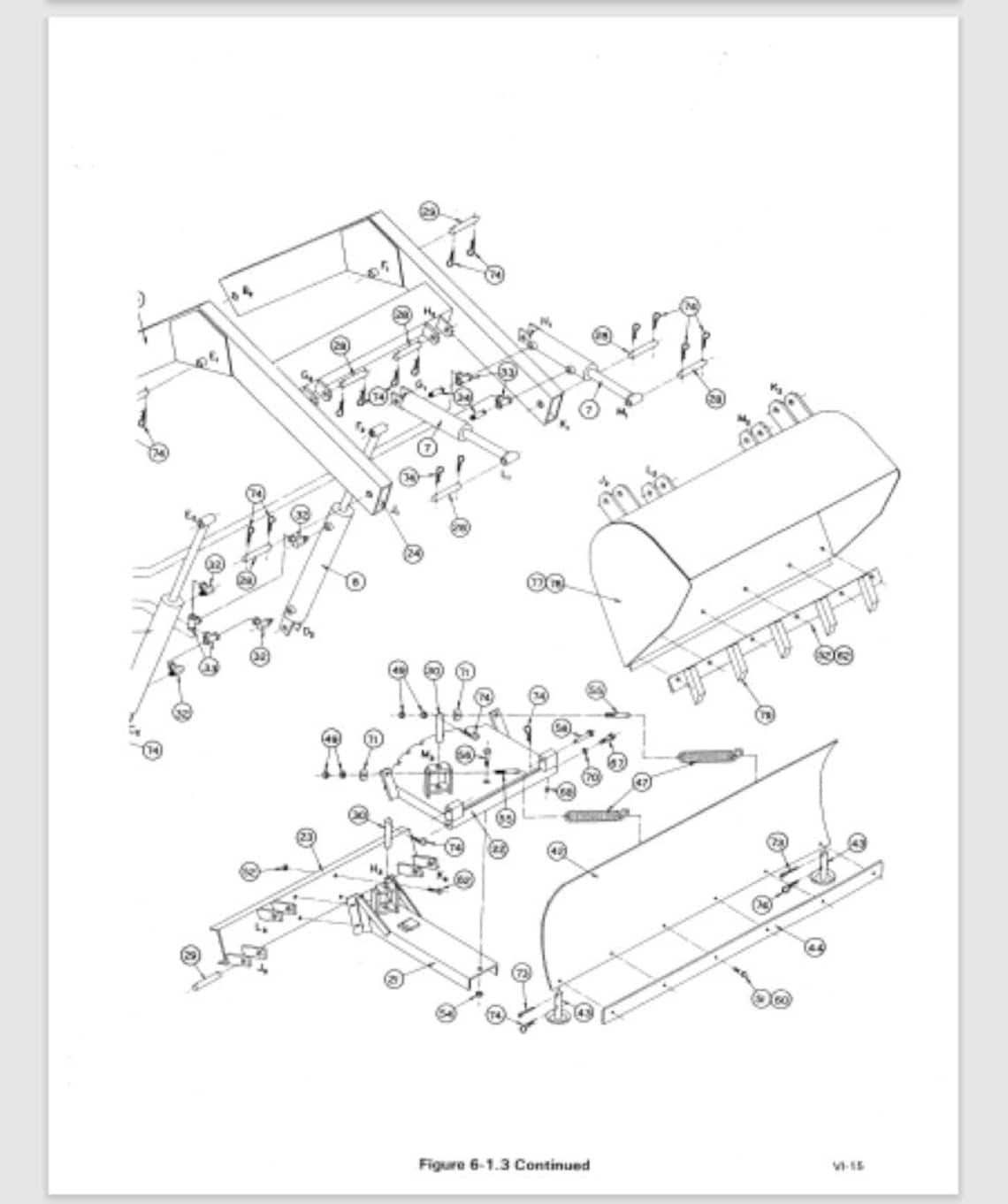 POWER KING Tractor Front End Loader Snow Blower Snow Plow Parts Manual