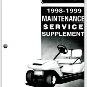 1998 1999 クラブカー DS 補足サービスマニュアル 88 ページ コーム綴じ
