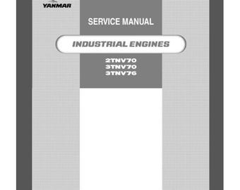Motores Yanmar 2TNV70 3TNV70 e 3TNV76 Manual de serviço 264 páginas
