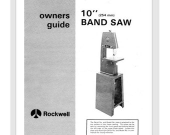 2610 Radial Arm Saw Owner's & Parts Manual – For Powr-Kraft 10" TPC-2610B (Used)