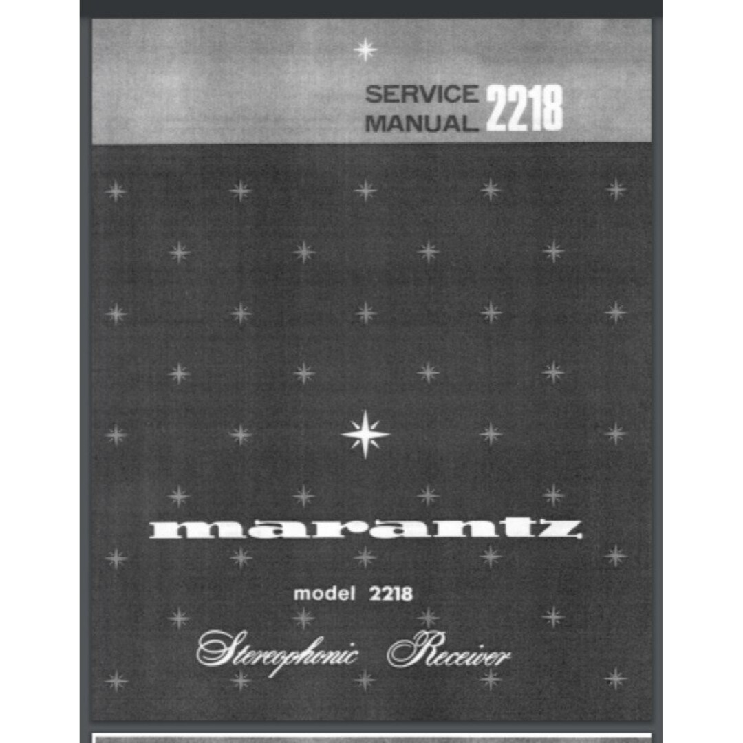Marantz Model 2218 Stereophonic Receiver Service Manual 33