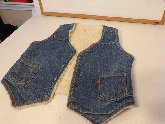 Vintage LEVI Denim Vest USA L Men's 