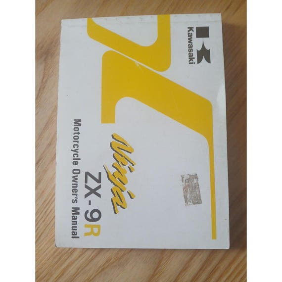1996, Kawasaki, Ninja, Zx-9r, Owner's, Manual, Zx9r, Zx900-b3, Oem