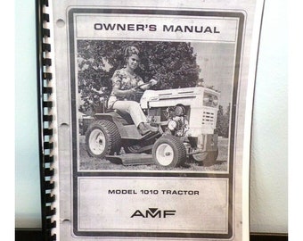 AMF Model 1010 Tractor Owner's Manual