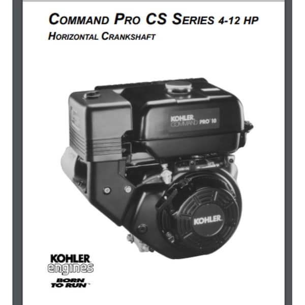 Kohler Command Engine TP-2503-A 4-12 HP Workshop Manual 154 pages Year 2000