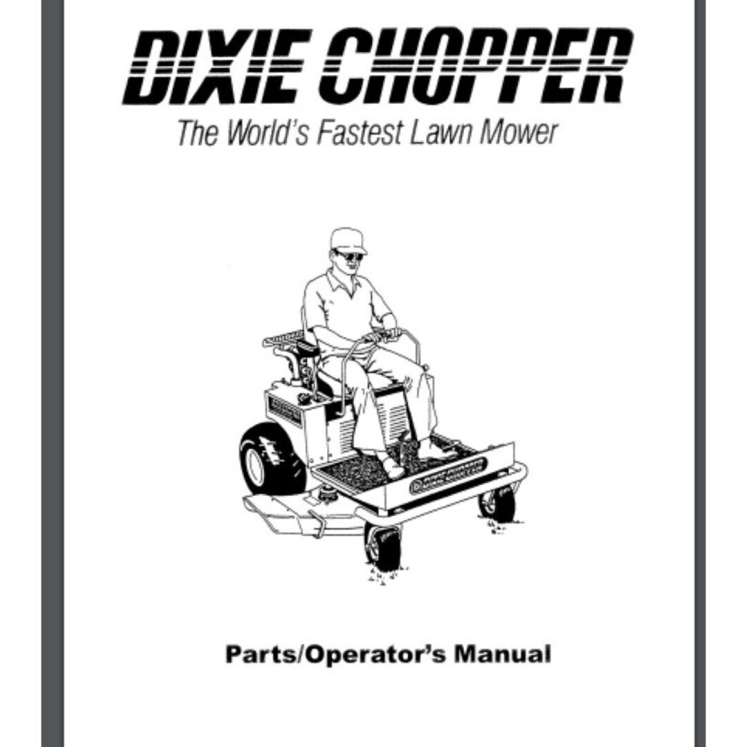 Dixie Chopper Mower 1997 Operator