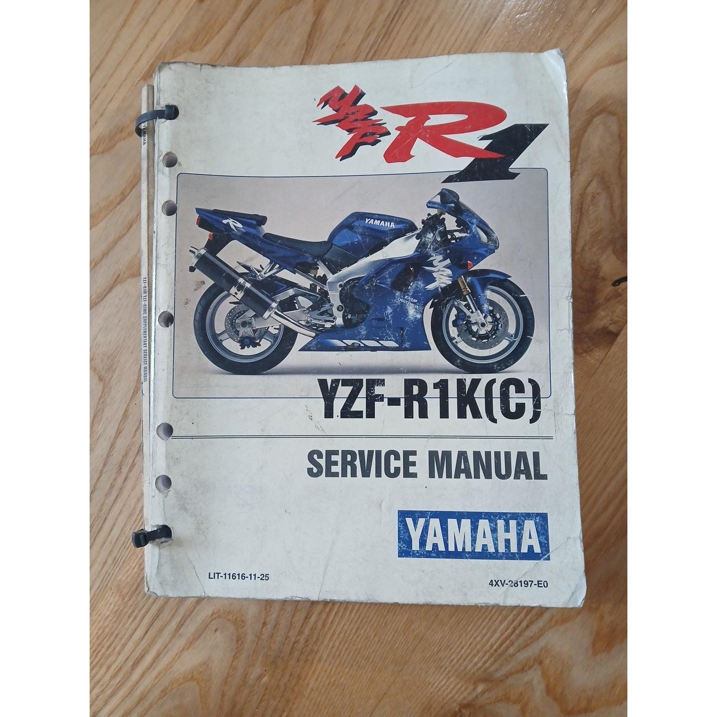 Yamaha Factory Service Manual 1998 YZF-R1K(C) LIT-11616-11-25 Plus