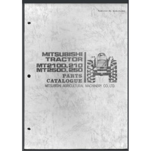 Mitsubishi MT2100 210 2500 250 Tractor Parts Catalogue Manual 64 pages Bound