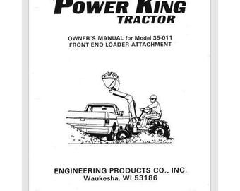 Power King 35-011 Front end Loader Owner's Parts Manual