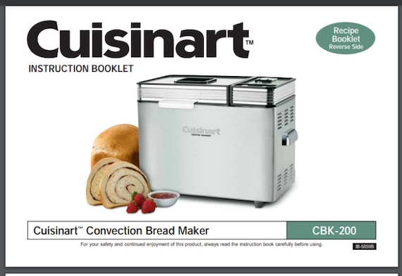 User manual Cuisinart SG-10 (English - 20 pages)