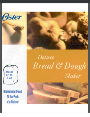 Oster Bread Machine Manual 4807 Thru 5826 comb bound choose your manual!