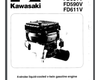 Kawasaki Motor Service Reparaturanleitung 178 Seiten LD440V LD501V LD590V LD611V