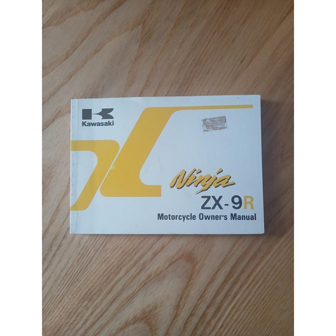 1996, Kawasaki, Ninja, Zx-9r, Owner's, Manual, Zx9r, Zx900-b3, Oem